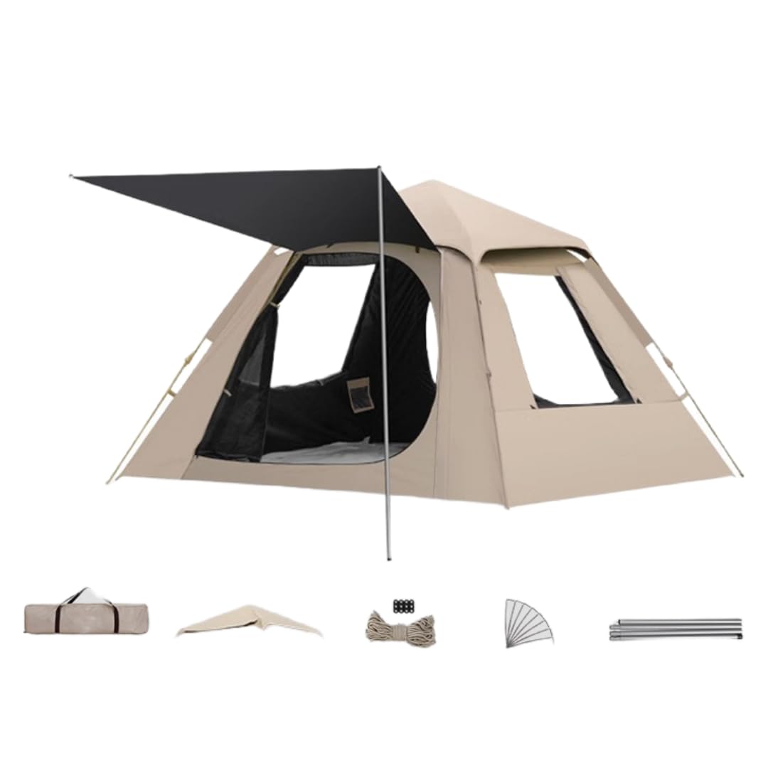 Amazon | 2024最新 テント ワンタッチ 2-4/4-6人用 耐水圧3000mm UV